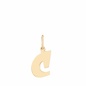 Solid Gold Initial Necklace