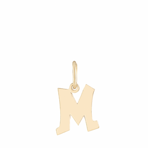 Solid Gold Initial Necklace