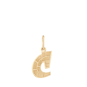 Solid Gold Initial Necklace