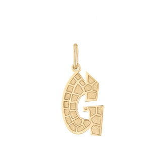 Solid Gold Initial Necklace