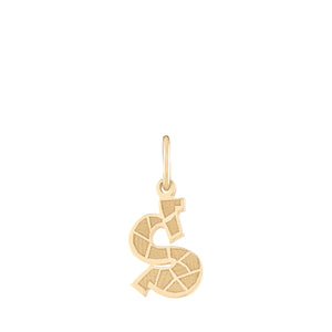 Solid Gold Initial Necklace